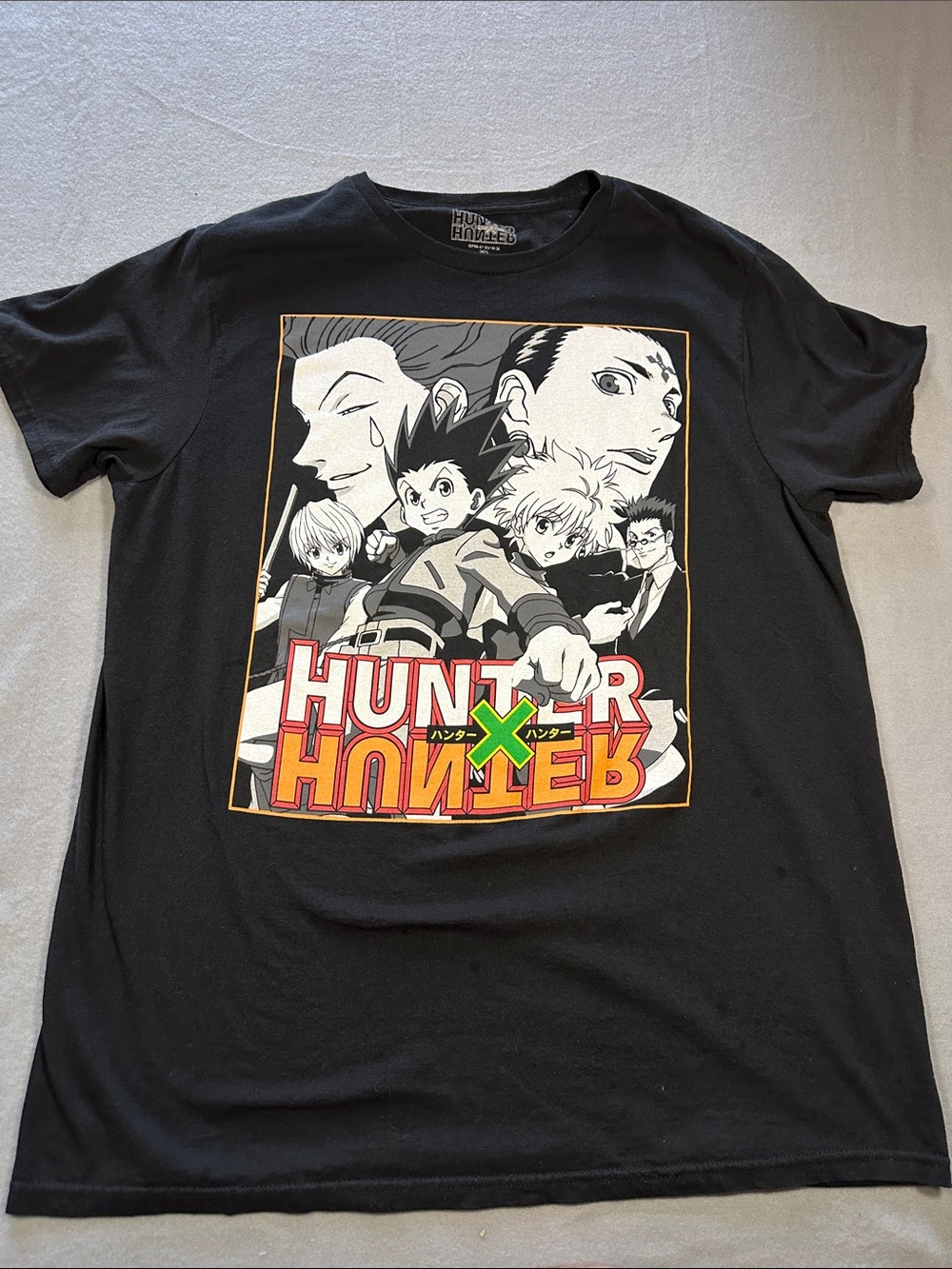 Hunter Black T-Shirt with White Logo Print